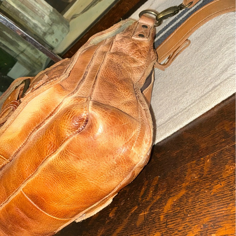 Bed Stu Leather AINHOA Crossbody Bag LTC CAFE LATTE TD Retail $275 - Picture 9 of 13